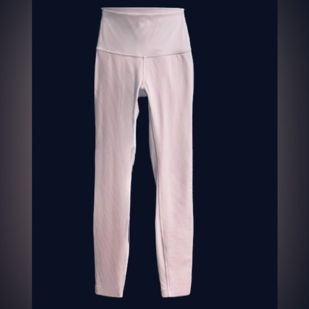 Lululemon Wunder Under Dusty Blush 25” tights leggings; Wmns Sz 2